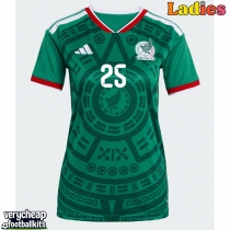 Mexico Roberto Alvarado #25 Replica Home Shirt Ladies World Cup 2026 Short Sleeve